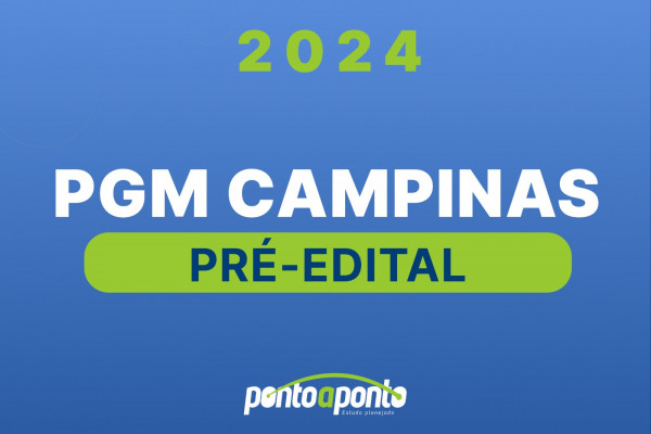 PGM Campinas Pré-edital